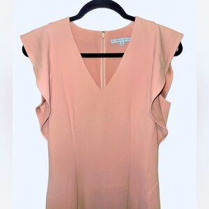 Antonio Melani Pink Champagne midi cocktail dress